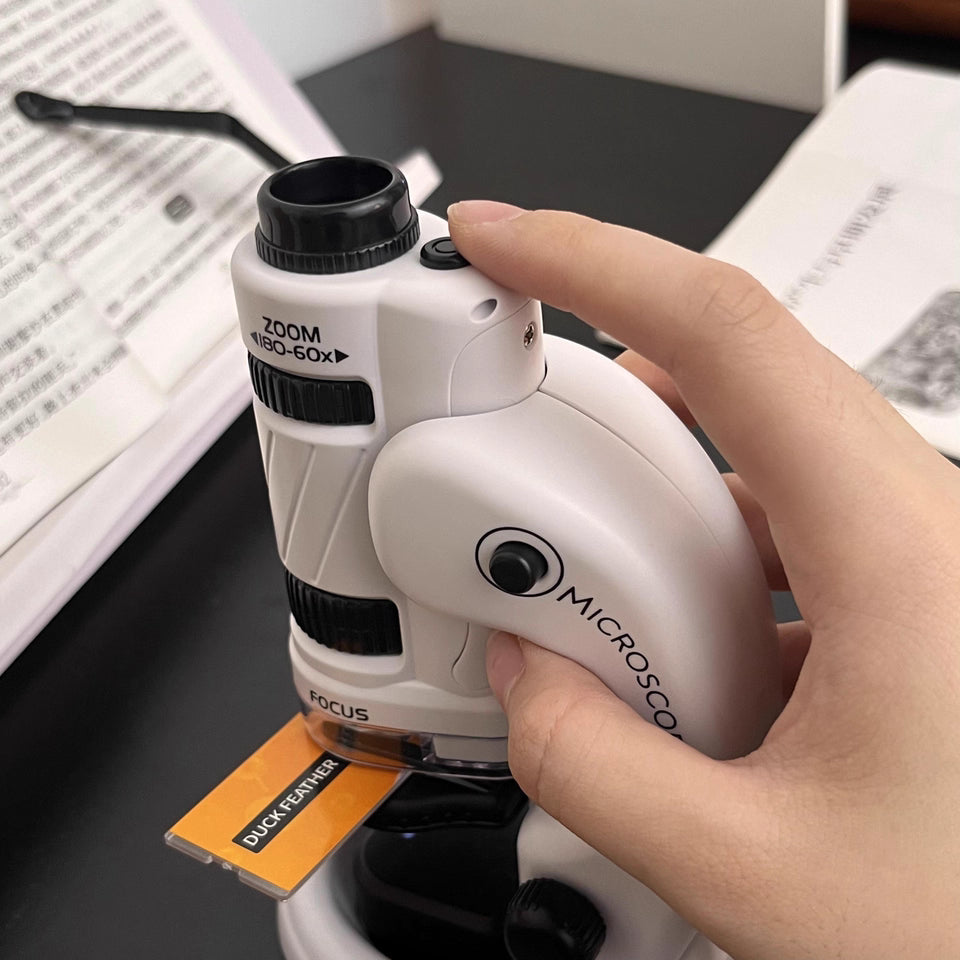 Kids Portable Microscope 60-180x Magnification β Handheld Science Tool for Children, Students
