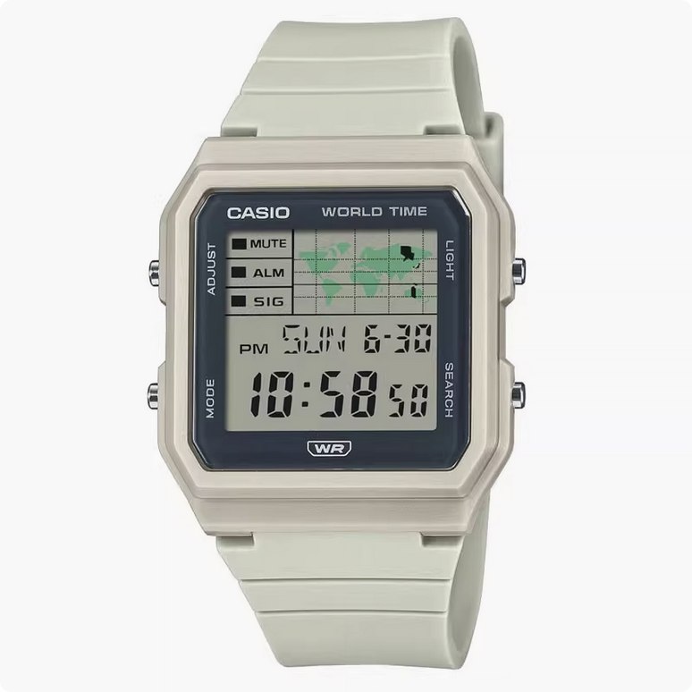 Casio World Map Multifunction (33.7mm) Digital Dial LF-30W Retro Digital Analog Watch