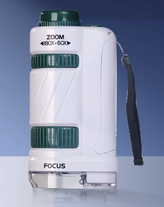 Kids Portable Microscope 60-180x Magnification β Handheld Science Tool for Children, Students