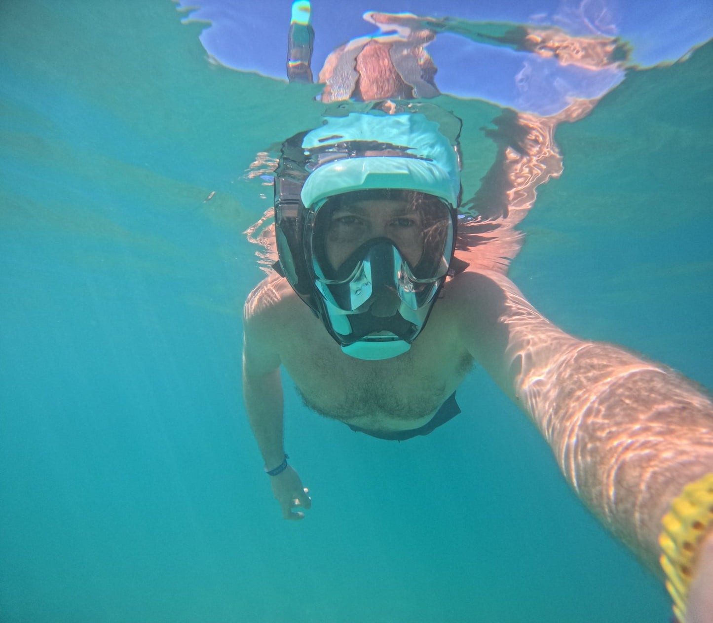 Anti-Fog Full Face Snorkel Mask, Dry Top Breathing Tube for Adults