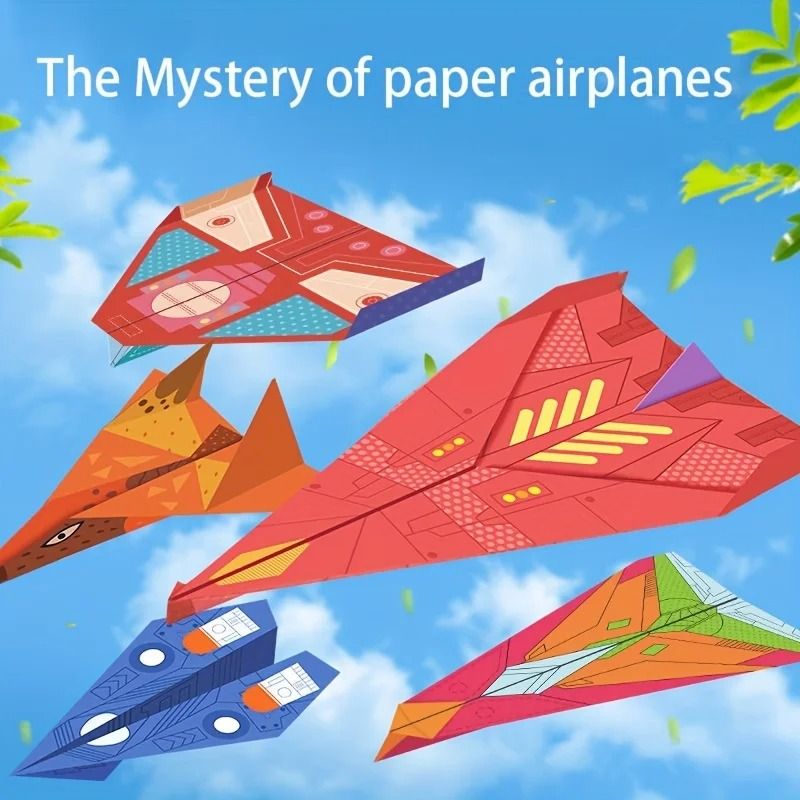 Origami Paper Airplane Set 36 Sheets 12 Models