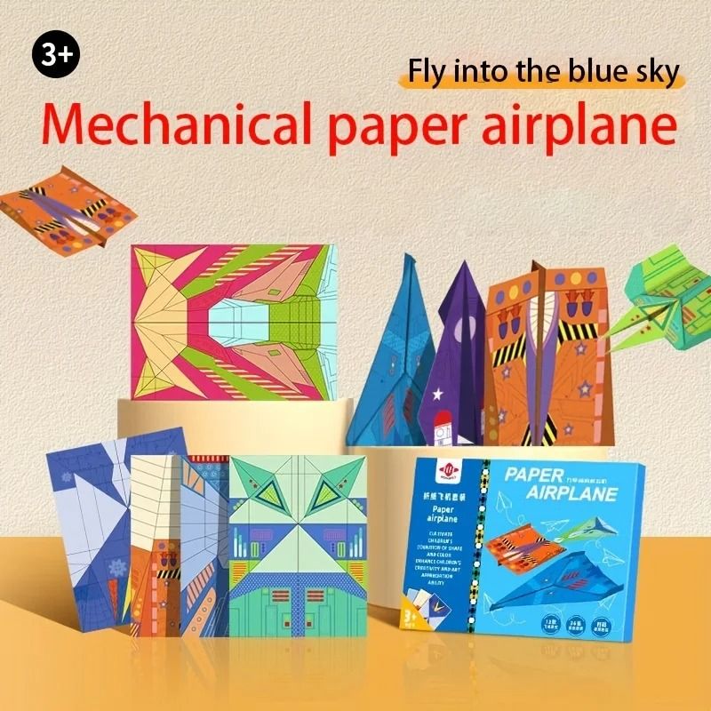 Origami Paper Airplane Set 36 Sheets 12 Models
