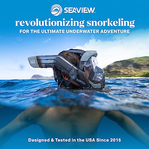 Anti-Fog Full Face Snorkel Mask, Dry Top Breathing Tube for Adults